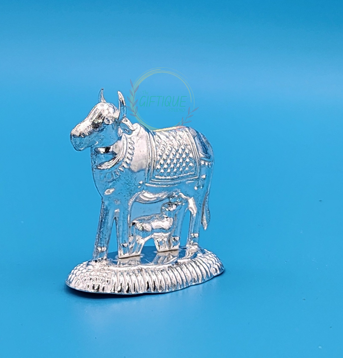 German Silver Cow & Calf